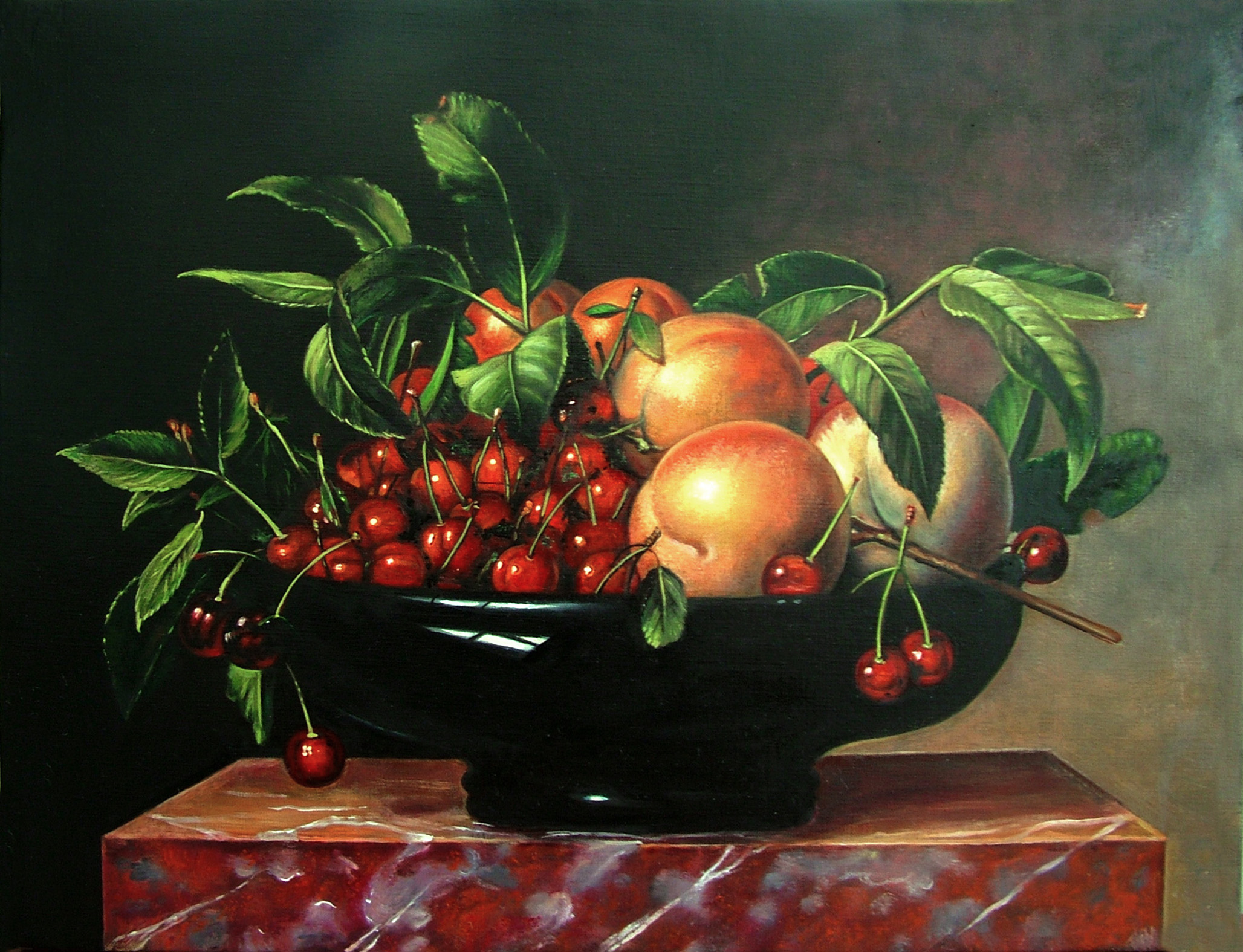 CESTO CON FRUTTA-WILLIAM HAMMER