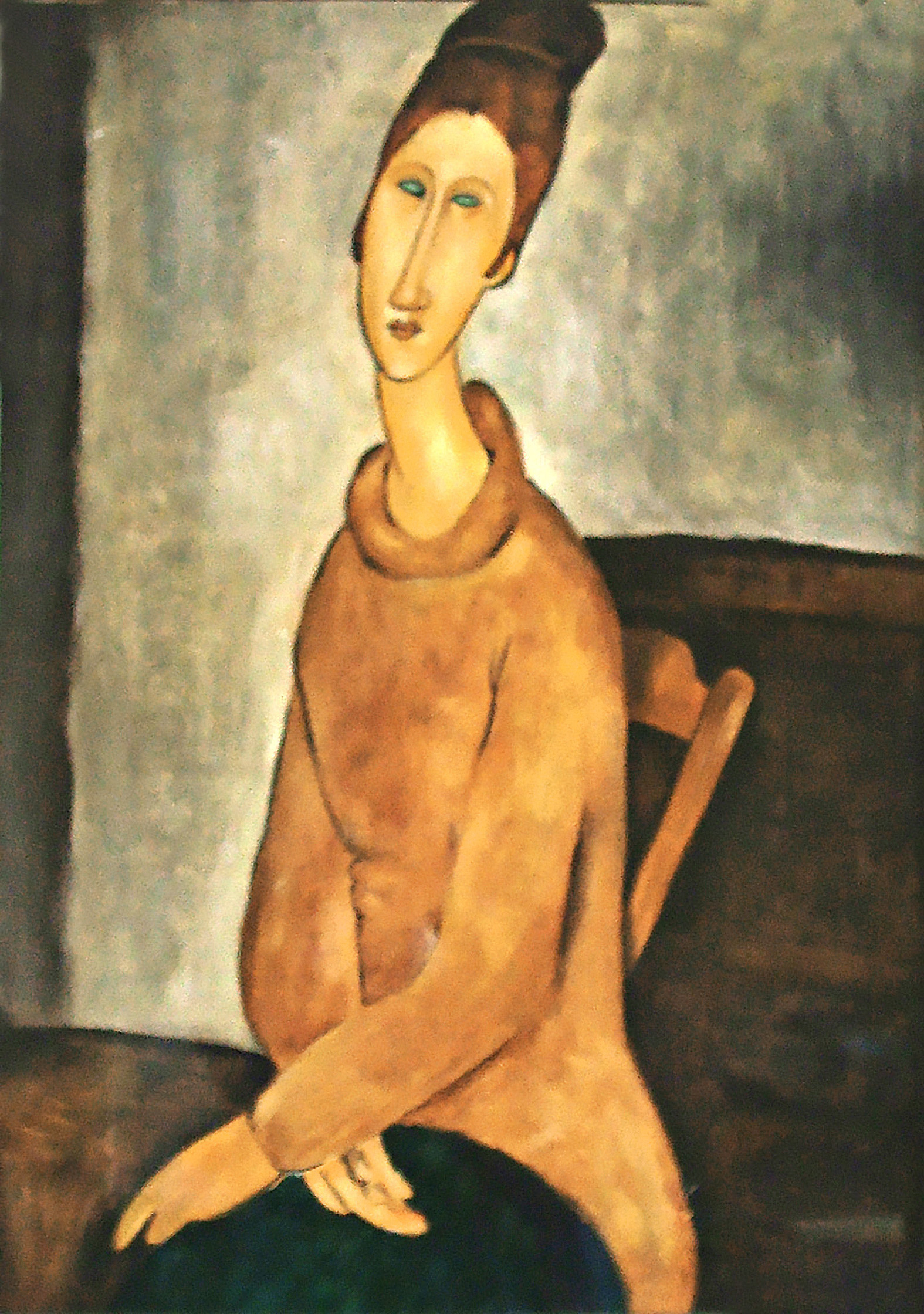 JEANNE HEBUTERNE CON IL MAGLIONE GIALLO-MODIGLIANI